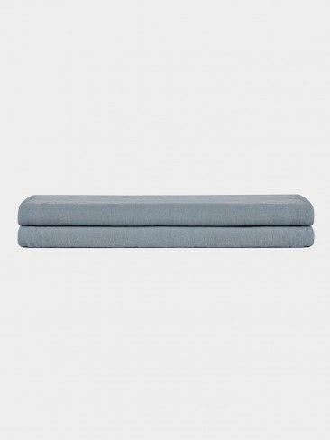 Sbana Ajustable de Lino Azul